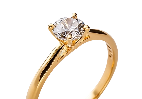 Gold diamond ring